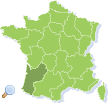 Map of Aquitaine