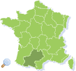 Map of Midi-Pyrénées