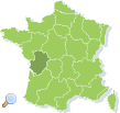 Map of Poitou-Charentes
