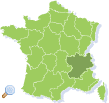 Map of Rhône-Alpes