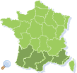 Map of South of France